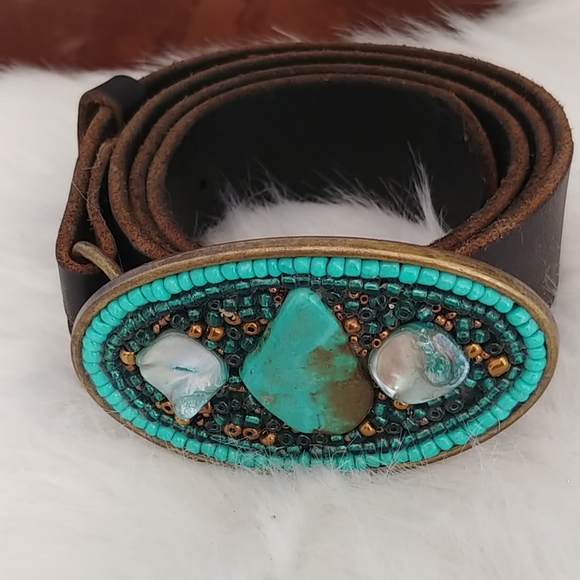 Handmade belt buckles with belts - Picture 4 of 4